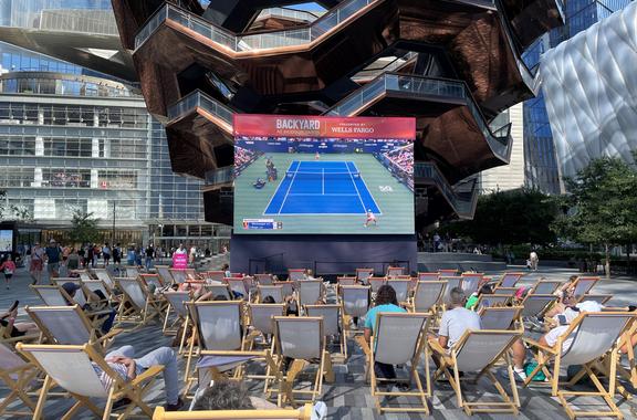 us open big screen