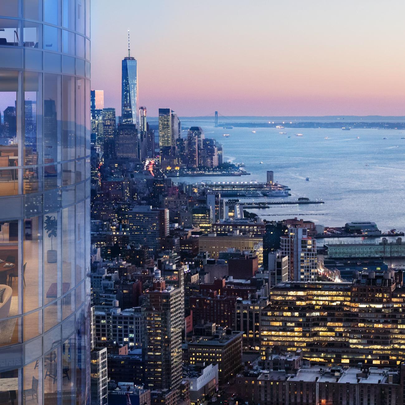 15 Hudson Yards, Hudson River View - courtesy of Related-Oxford