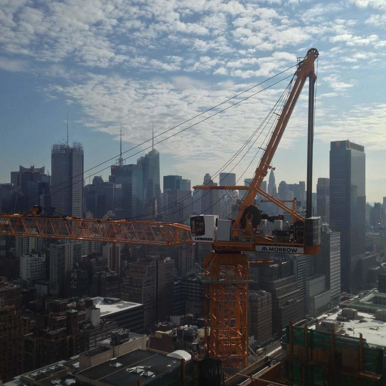 Cab and Boom Set for Third Tower Crane at 10HY - courtesy of Geoff Butler