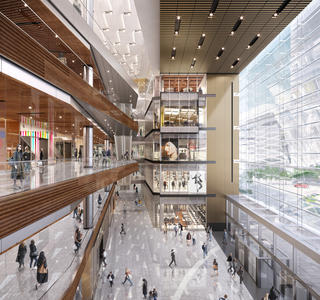 Atrium View, The Shops & Restaurants at Hudson Yards - courtesy of Related-Oxford