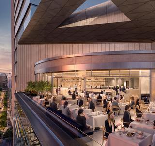 Exterior Restaurant View, The Shops & Restaurants at Hudson Yards - courtesy of Related-Oxford